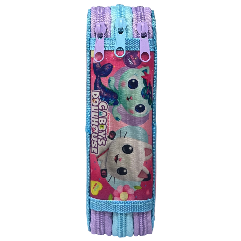 ASTUCCIO 3 ZIP SCUOLA GABBY'S DOLLHOUSE MULTISCOMPARTO PORTACOLORI GIOTTO - 1004E4229