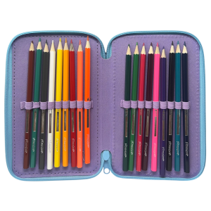ASTUCCIO 3 ZIP SCUOLA GABBY'S DOLLHOUSE MULTISCOMPARTO PORTACOLORI GIOTTO - 1004E4229
