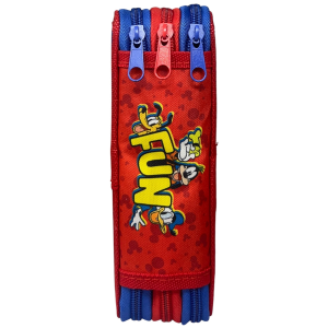 ASTUCCIO 3 ZIP SCUOLA TOPOLINO DISNEY MULTISCOMPARTO PORTACOLORI GIOTTO - 564796
