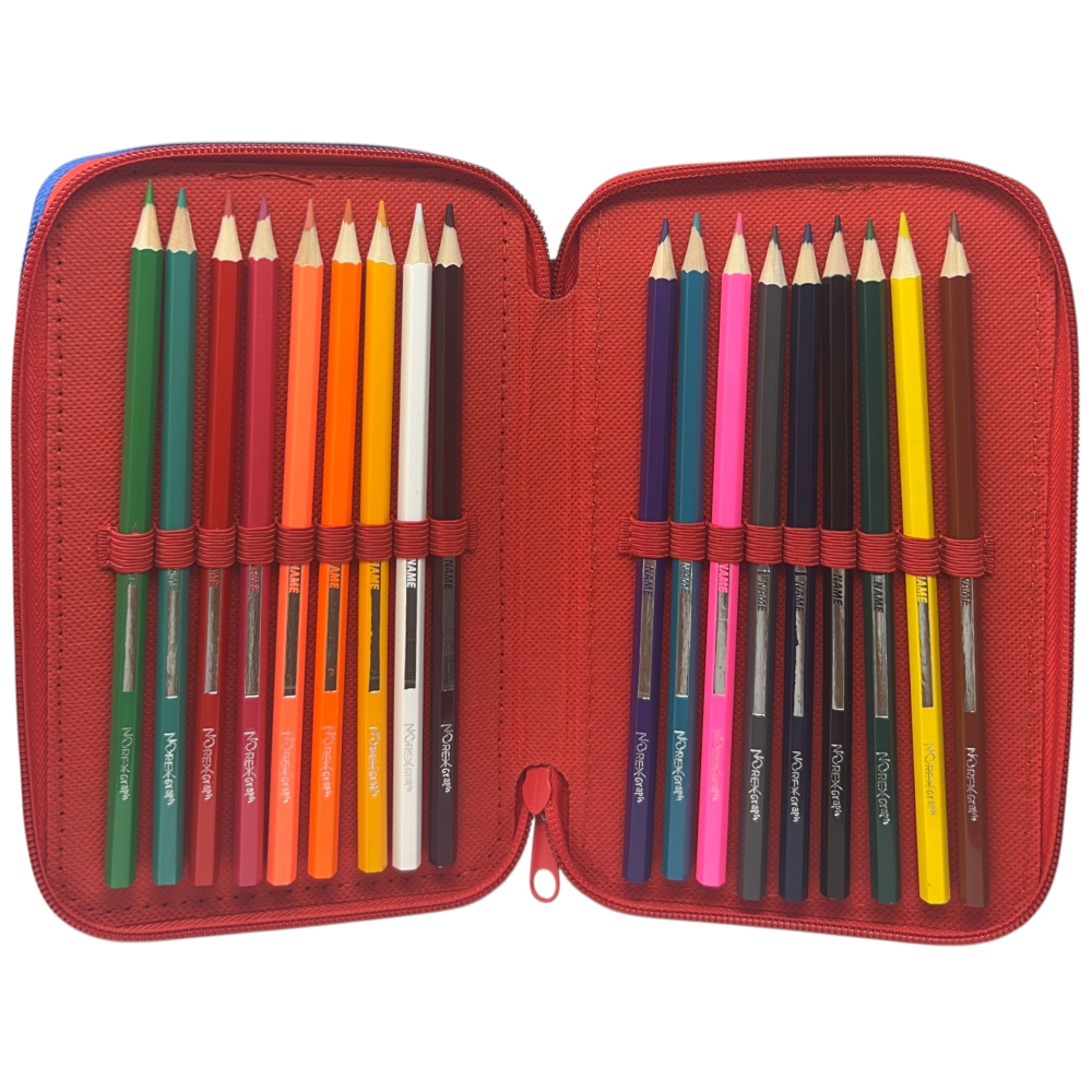 ASTUCCIO 3 ZIP SCUOLA TOPOLINO DISNEY MULTISCOMPARTO PORTACOLORI GIOTTO - 564796
