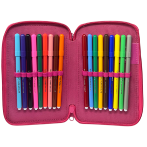 ASTUCCIO 3 ZIP SCUOLA MINNIE MOUSE DISNEY MULTISCOMPARTO PORTACOLORI GIOTTO - 564798