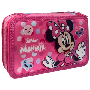 ASTUCCIO 3 ZIP SCUOLA MINNIE MOUSE DISNEY MULTISCOMPARTO PORTACOLORI GIOTTO - 564798