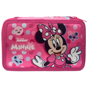 ASTUCCIO 3 ZIP SCUOLA MINNIE MOUSE DISNEY MULTISCOMPARTO PORTACOLORI GIOTTO - 564798