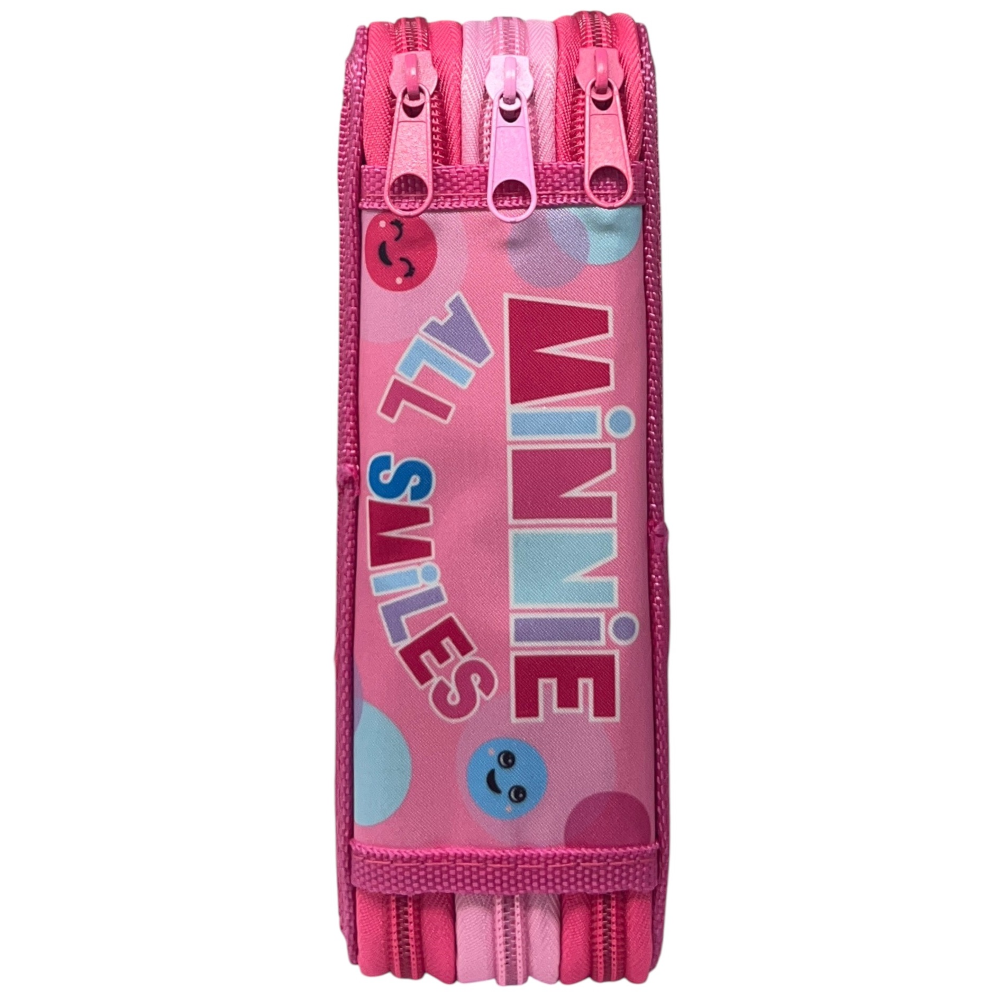 ASTUCCIO 3 ZIP SCUOLA MINNIE MOUSE DISNEY MULTISCOMPARTO PORTACOLORI GIOTTO - 564798