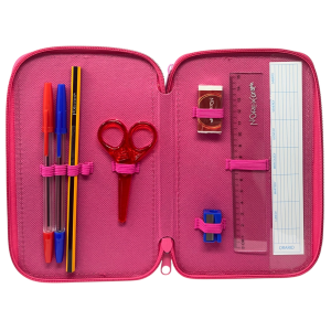 ASTUCCIO 3 ZIP SCUOLA MINNIE MOUSE DISNEY MULTISCOMPARTO PORTACOLORI GIOTTO - 564798