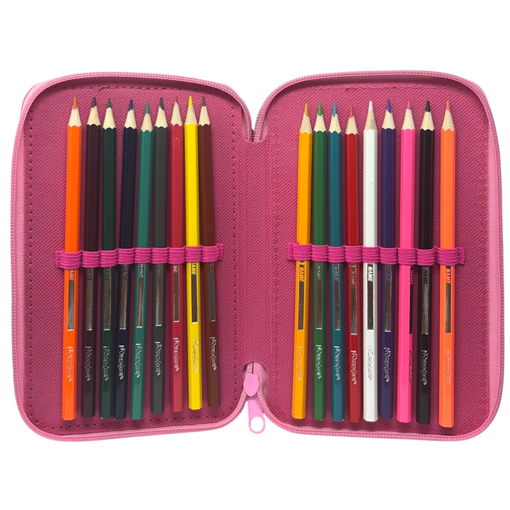 ASTUCCIO 3 ZIP SCUOLA MINNIE MOUSE DISNEY MULTISCOMPARTO PORTACOLORI GIOTTO - 564798