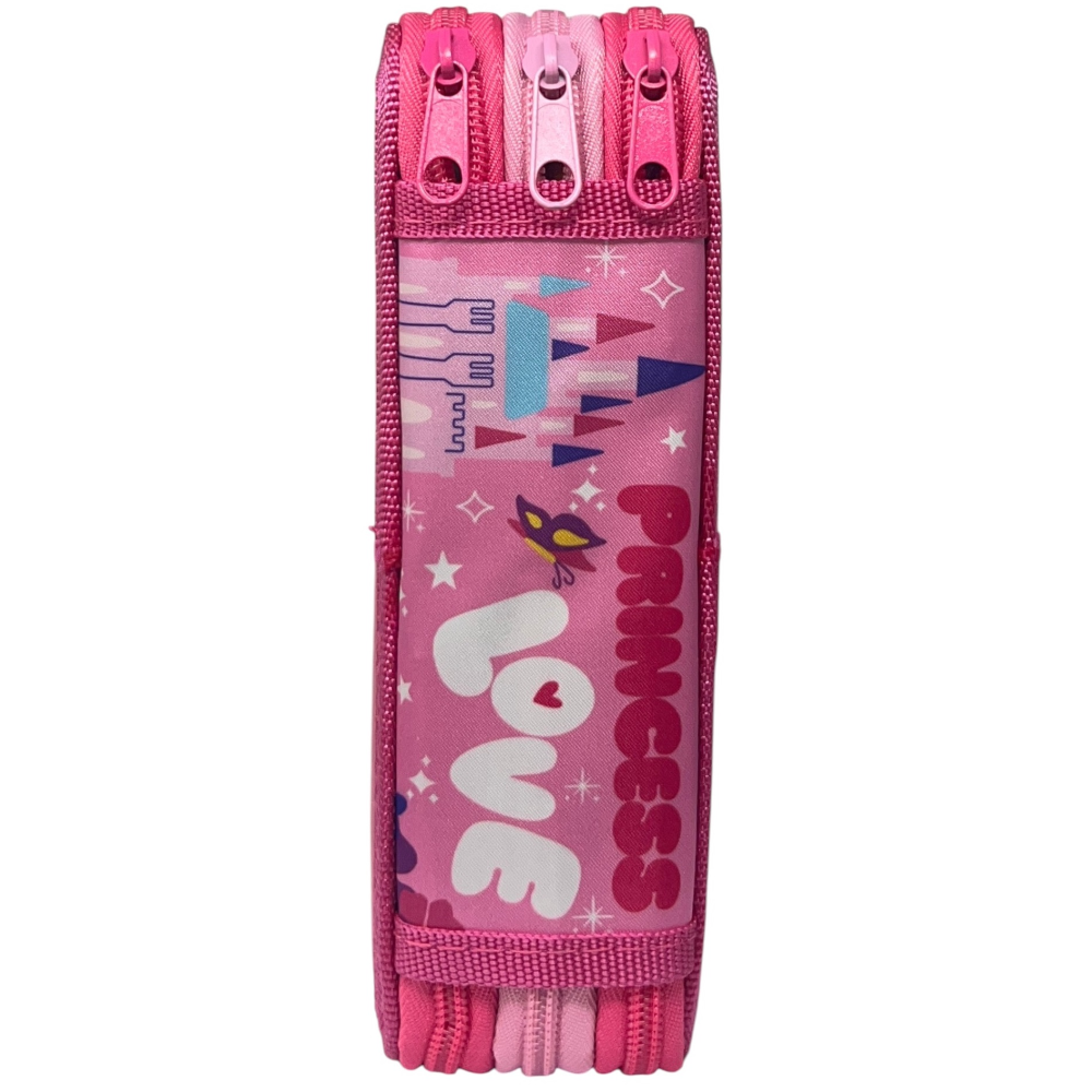 ASTUCCIO 3 ZIP SCUOLA PRINCIPESSE DISNEY MULTISCOMPARTO PORTACOLORI GIOTTO - 564799