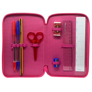 ASTUCCIO 3 ZIP SCUOLA PRINCIPESSE DISNEY MULTISCOMPARTO PORTACOLORI GIOTTO - 564799