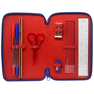 ASTUCCIO 3 ZIP SCUOLA SPIDERMAN MARVEL MULTISCOMPARTO PORTACOLORI GIOTTO - 508509