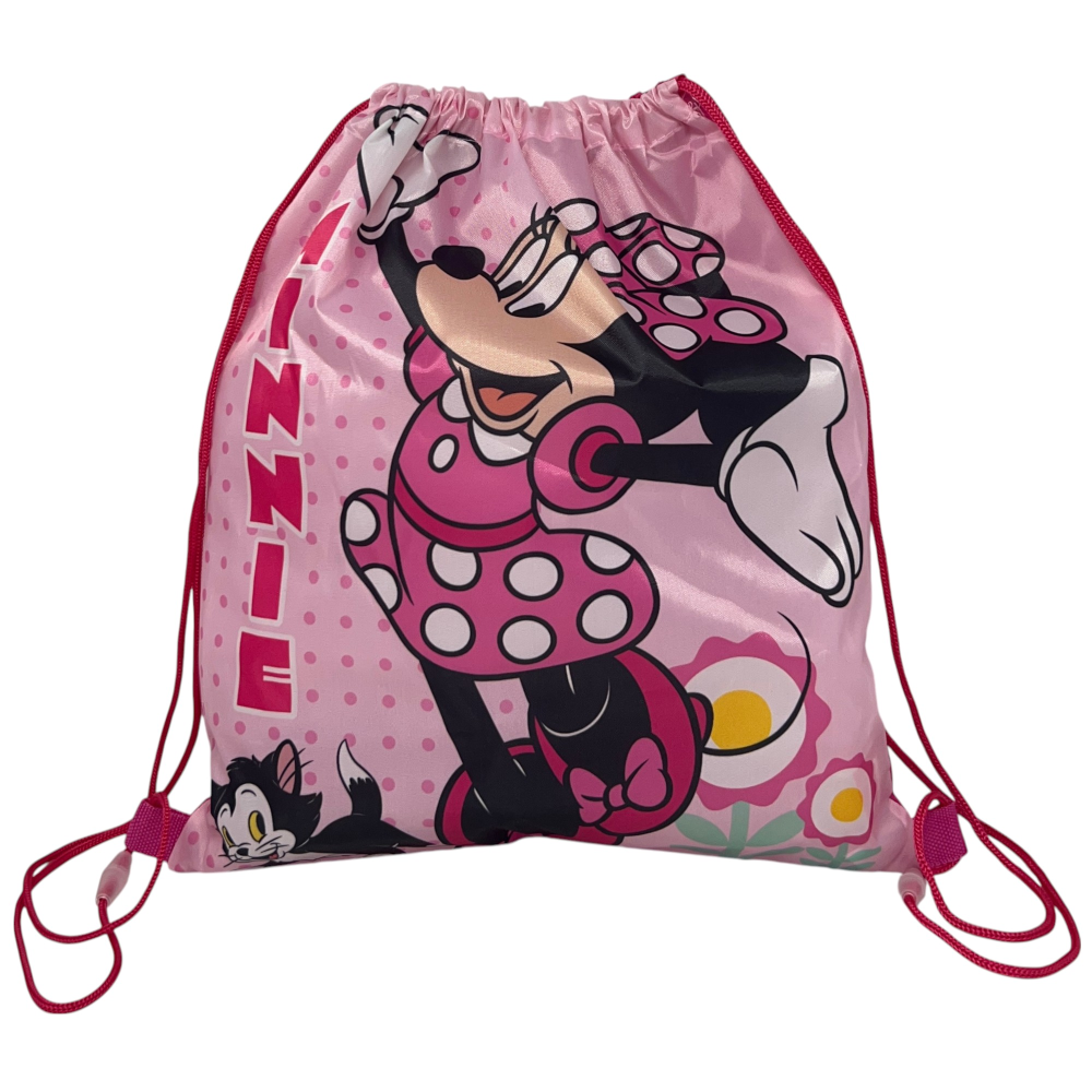SACCA MINNIE FIGARO DISNEY BORSA SPORTIVA TEMPO LIBERO CON CHIUSURA A COULISSE 40X35 CM -  MIN36-0786