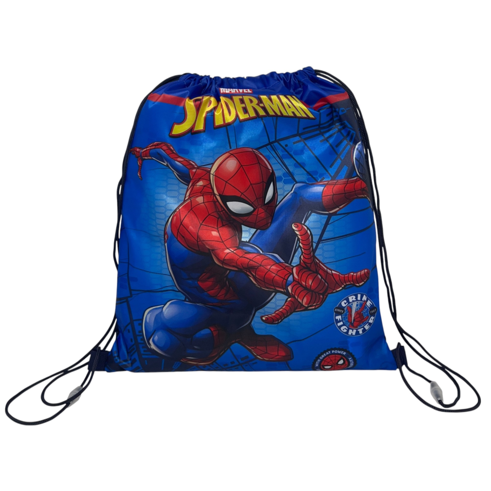 SACCA SPIDERMAN MARVEL BORSA SPORTIVA TEMPO LIBERO CON CHIUSURA A COULISSE 40X35 CM -  SPI36-0779