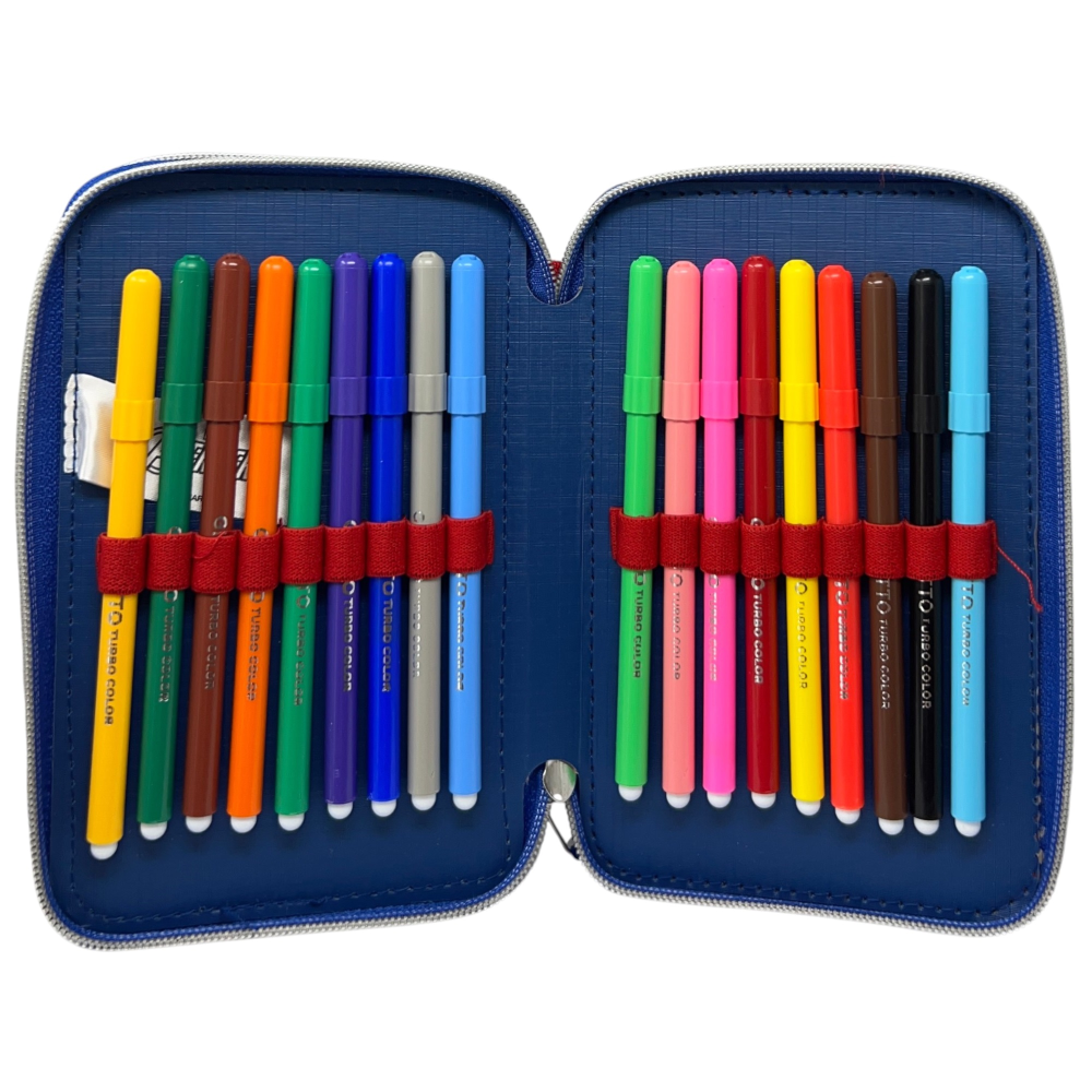 ASTUCCIO SCUOLA AVENGERS MARVEL MULTISCOMPARTO 3 ZIP PENNA PAPERMATE PENNARELLI GIOTTO - AV1192