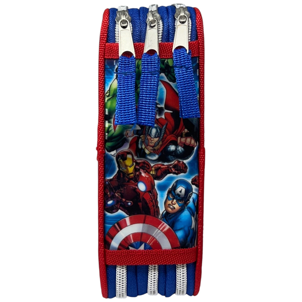 ASTUCCIO SCUOLA AVENGERS MARVEL MULTISCOMPARTO 3 ZIP PENNA PAPERMATE PENNARELLI GIOTTO - AV1192