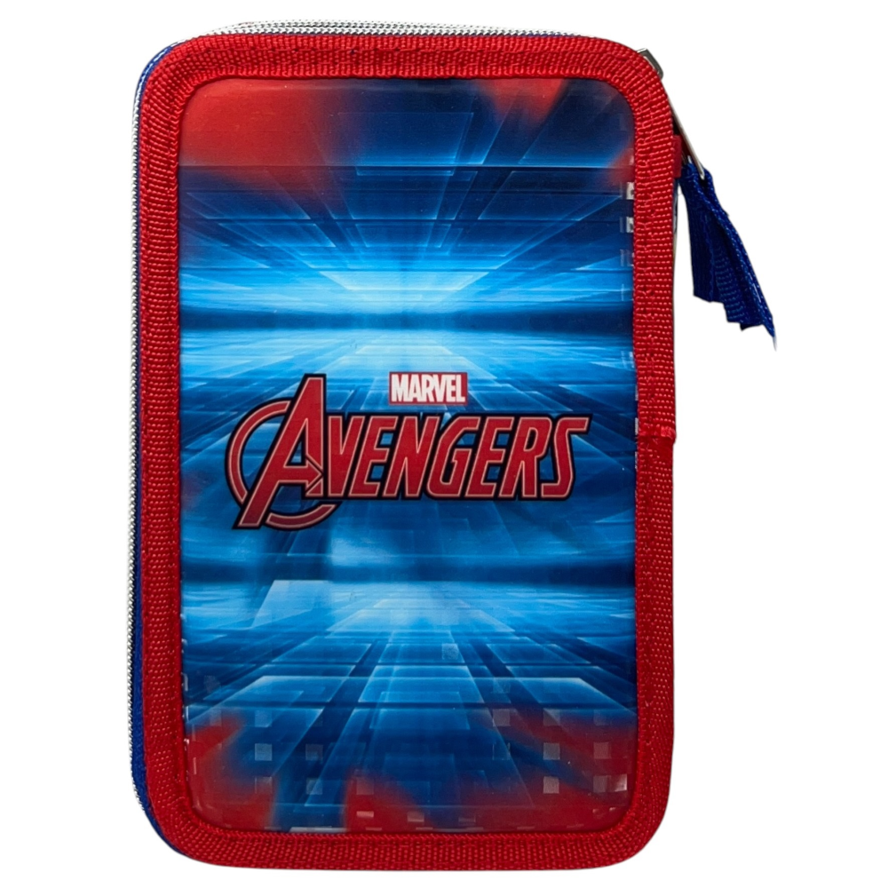 ASTUCCIO SCUOLA AVENGERS MARVEL MULTISCOMPARTO 3 ZIP PENNA PAPERMATE PENNARELLI GIOTTO - AV1192