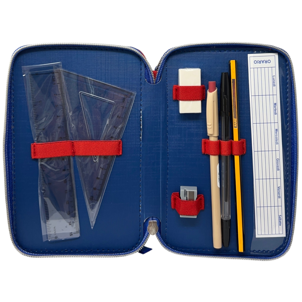 ASTUCCIO SCUOLA AVENGERS MARVEL MULTISCOMPARTO 3 ZIP PENNA PAPERMATE PENNARELLI GIOTTO - AV1192