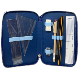 ASTUCCIO SCUOLA STITCH MULTISCOMPARTO 3 ZIP PENNA PAPERMATE PENNARELLI GIOTTO - LST1192-B