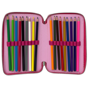 ASTUCCIO SCUOLA BARBIE MULTISCOMPARTO 3 ZIP PENNA PAPERMATE PENNARELLI GIOTTO - 690709