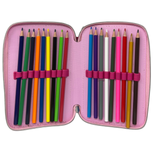 ASTUCCIO SCUOLA PRINCIPESSE DISNEY MULTISCOMPARTO 3 ZIP PENNA PAPERMATE PENNARELLI GIOTTO - PR1192