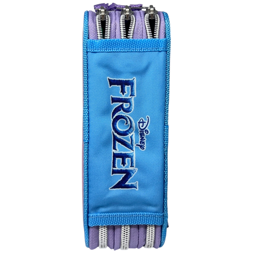 ASTUCCIO SCUOLA FROZEN DISNEY MULTISCOMPARTO 3 ZIP PAILLETTES REVERSIBILI PENNARELI GIOTTO - FR1225