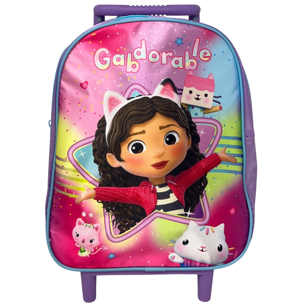 ZAINO ASILO TROLLEY GABBY'S DOLLHOUSE BORSA PER SCUOLA MATERNA TEMPO LIBERO - 1000ET284229
