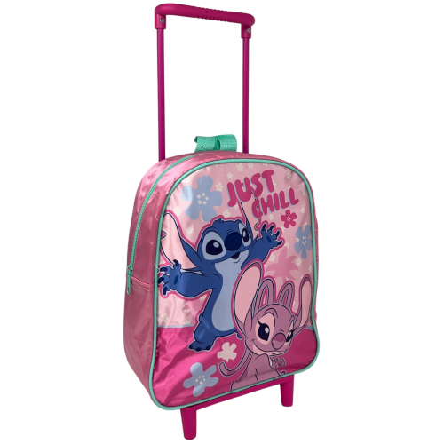ZAINO ASILO TROLLEY STITCH E ANGEL DISNEY BORSA PER SCUOLA MATERNA TEMPO LIBERO - 1000ET284238