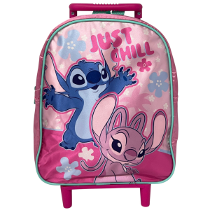 ZAINO ASILO TROLLEY STITCH E ANGEL DISNEY BORSA PER SCUOLA MATERNA TEMPO LIBERO - 1000ET284238