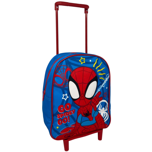 ZAINO ASILO TROLLEY SPIDEY MARVEL BORSA PER SCUOLA MATERNA TEMPO LIBERO - 508515