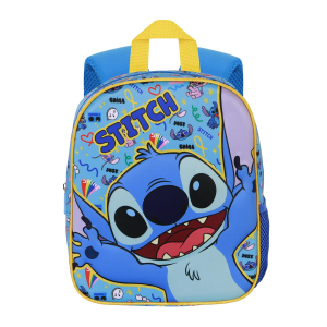 ZAINO ASILO 3D STITCH BLU DISNEY BORSA 31 CM PER SCUOLA MATERNA O TEMPO LIBERO - 07669