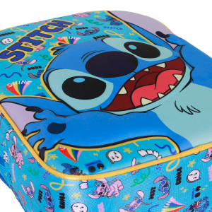 ZAINO ASILO 3D STITCH BLU DISNEY BORSA 31 CM PER SCUOLA MATERNA O TEMPO LIBERO - 07669