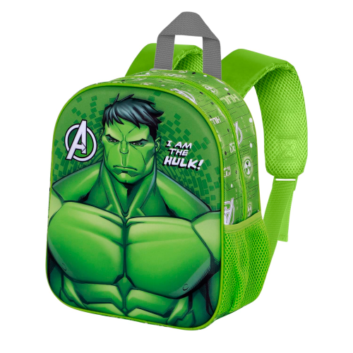 ZAINO ASILO 3D HULK AVENGERS MARVEL BORSA 31 CM PER SCUOLA MATERNA O TEMPO LIBERO - 08188