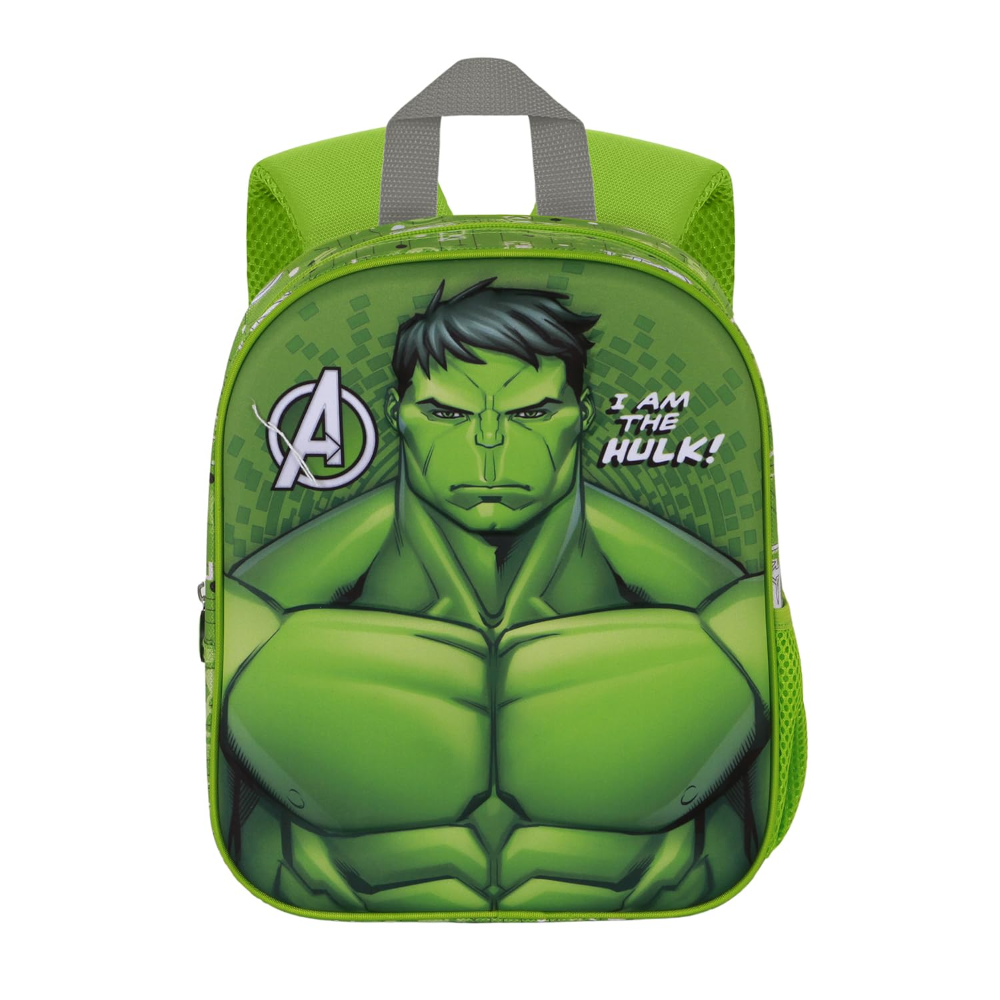 ZAINO ASILO 3D HULK AVENGERS MARVEL BORSA 31 CM PER SCUOLA MATERNA O TEMPO LIBERO - 08188