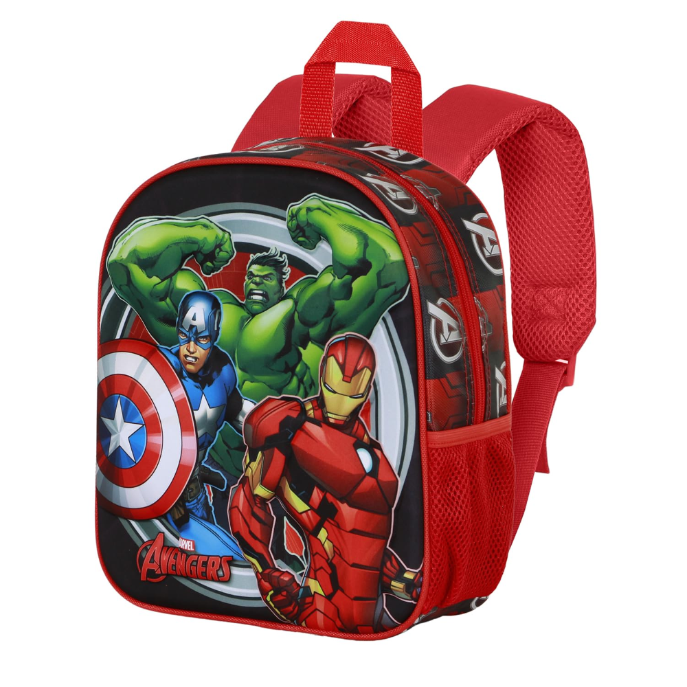 ZAINO ASILO 3D AVENGERS MARVEL BORSA 31 CM PER SCUOLA MATERNA O TEMPO LIBERO - 08181