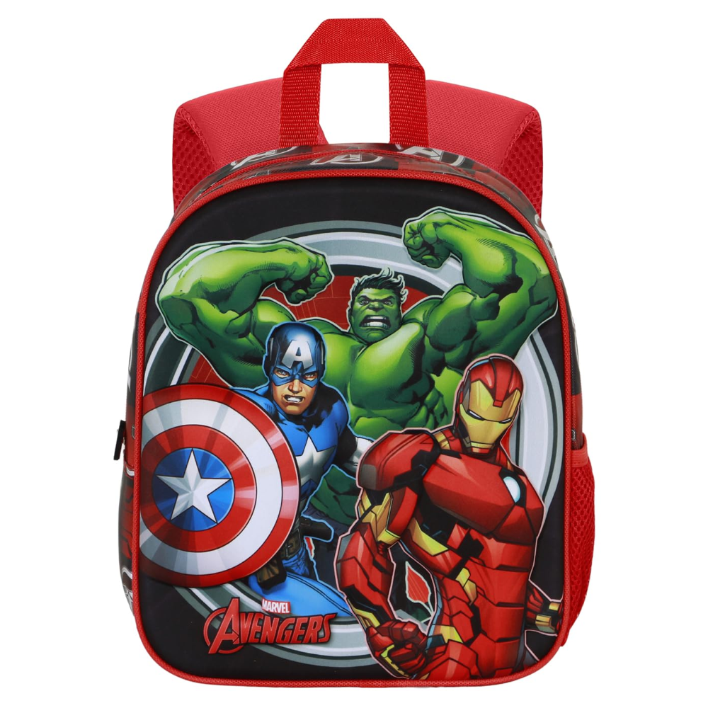 ZAINO ASILO 3D AVENGERS MARVEL BORSA 31 CM PER SCUOLA MATERNA O TEMPO LIBERO - 08181