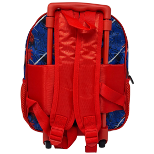 ZAINO ASILO TROLLEY 3D SPIDERMAN MARVEL BORSA 34 CM CON CARRELLO PER SCUOLA MATERNA - 07465
