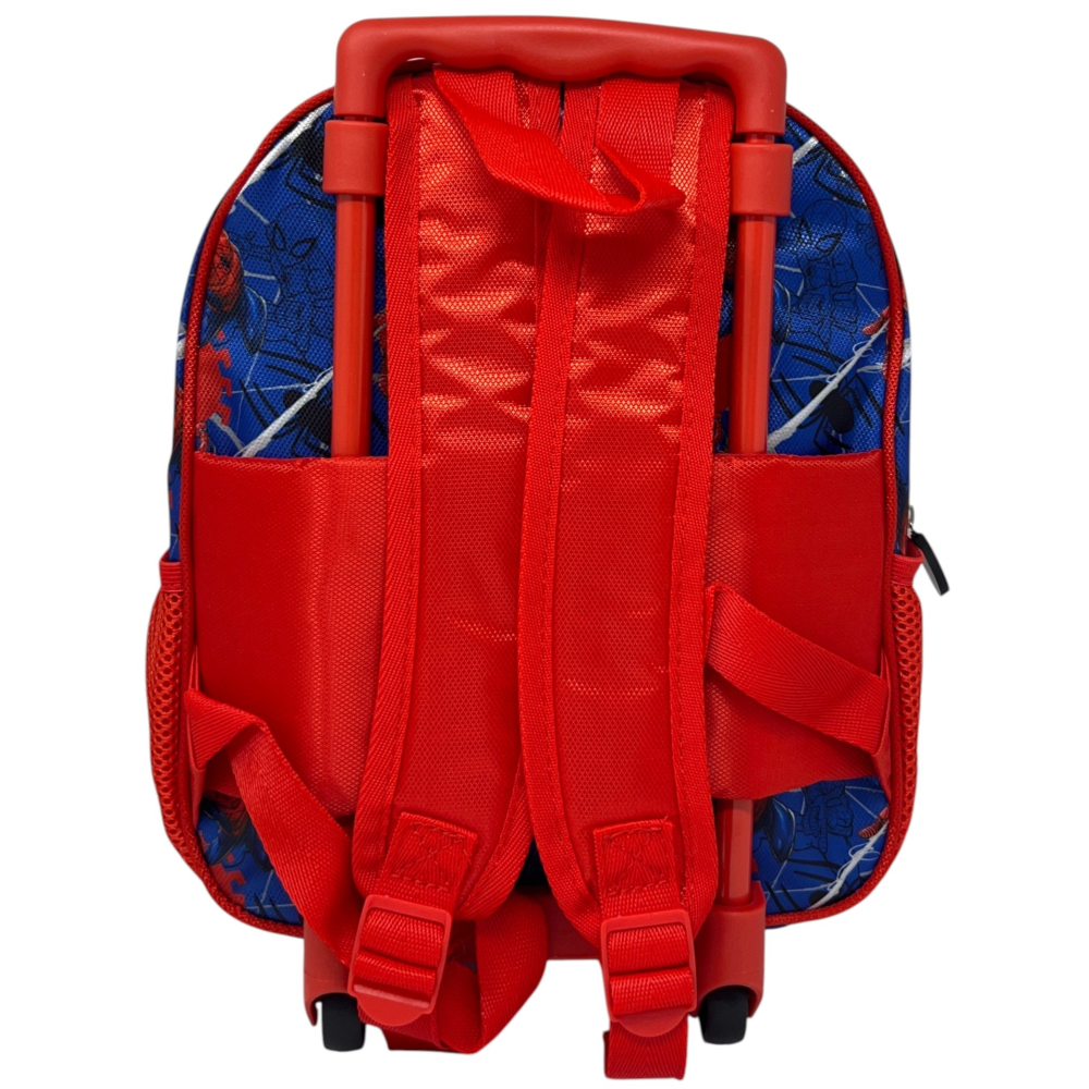 ZAINO ASILO TROLLEY 3D SPIDERMAN MARVEL BORSA 34 CM CON CARRELLO PER SCUOLA MATERNA - 07465
