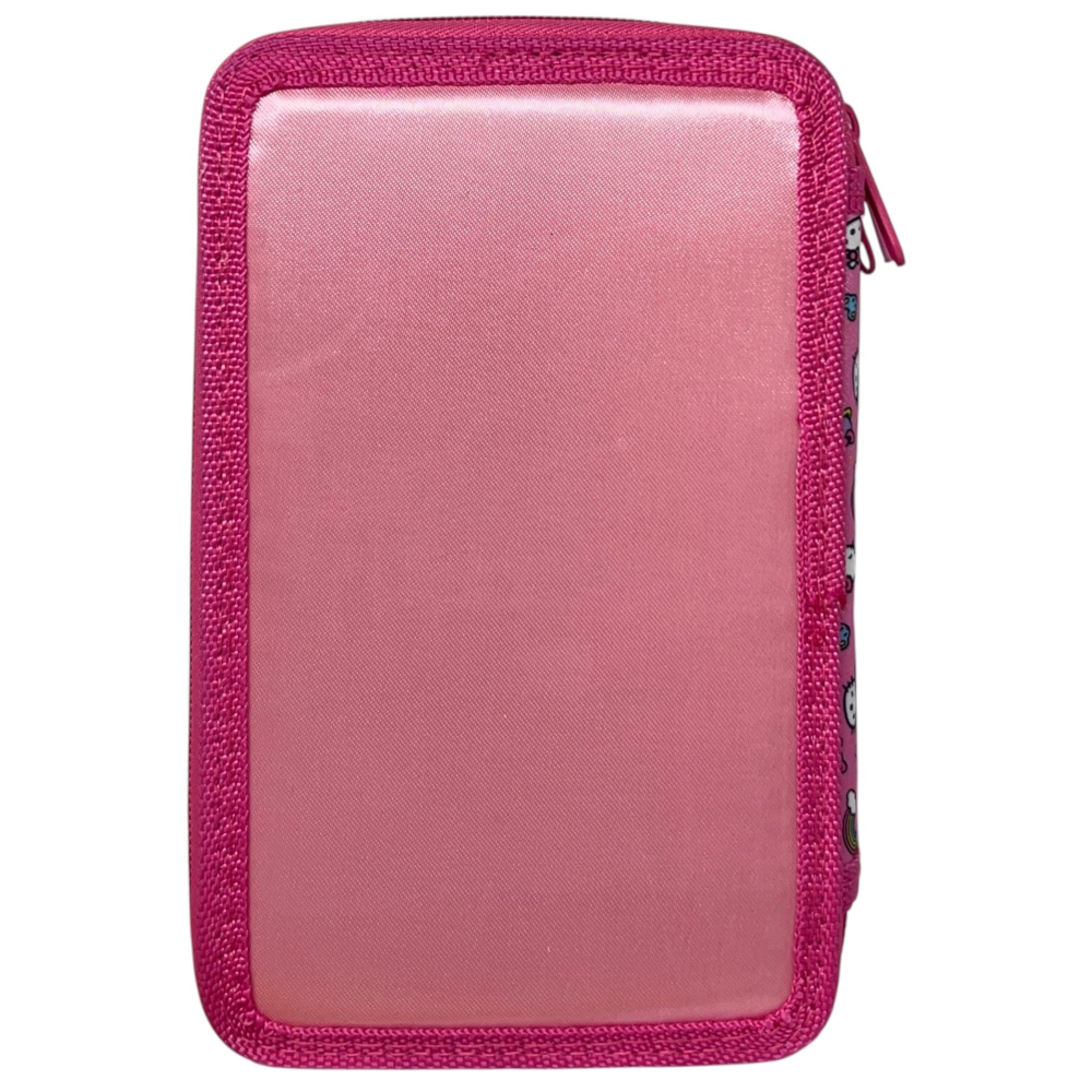ASTUCCIO 3 ZIP SCUOLA HELLO KITTY MULTISCOMPARTO PORTACOLORI GIOTTO - 1004E4230