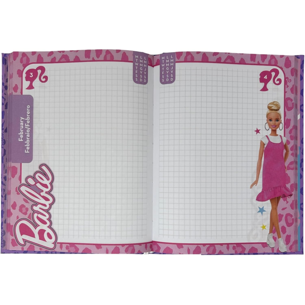 DIARIO BARBIE AGENDA10 MESI NON DATATO SCUOLA ELEMENTARE MEDIA - 74330A3162