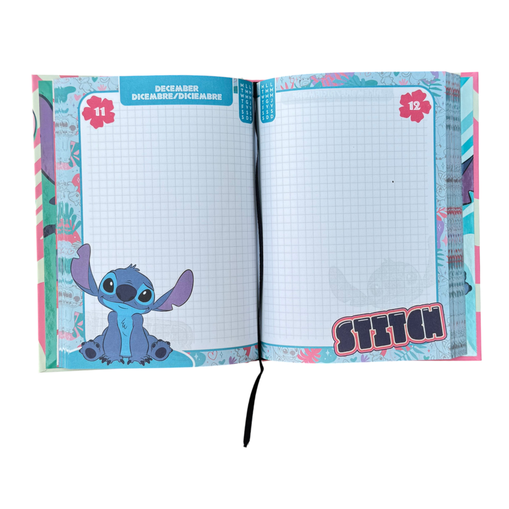DIARIO STITCH E ANGEL DISNEY AGENDA 10 MESI NON DATATO SCUOLA ELEMENTARE MEDIA - 74330A3251