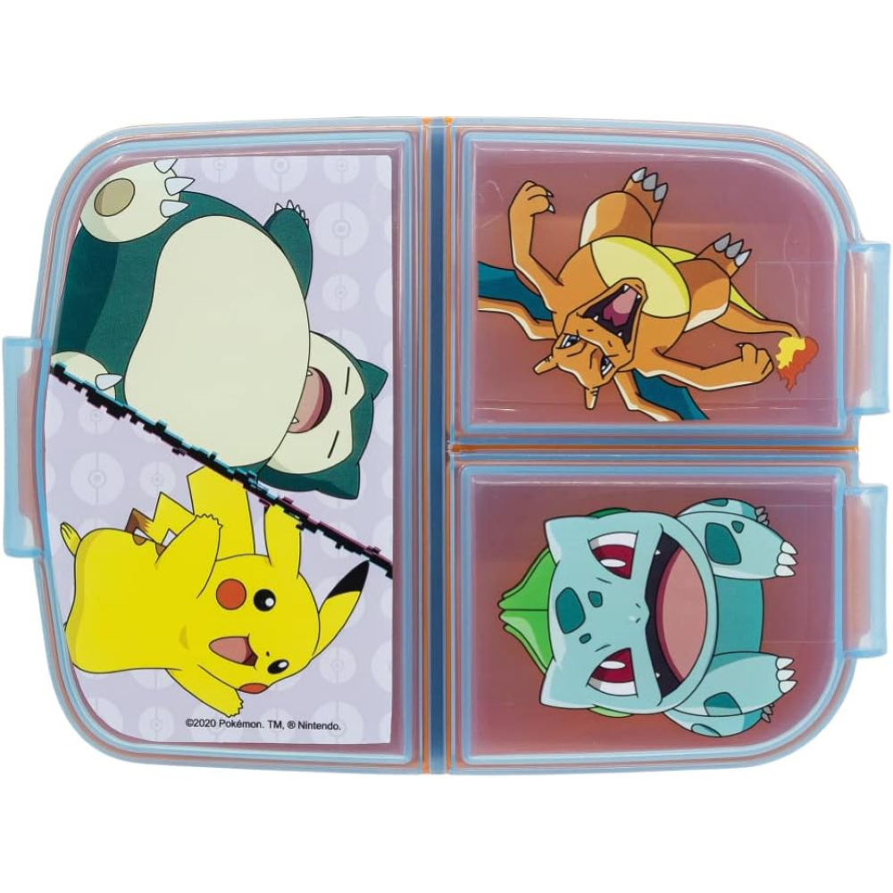 PORTAMERENDA MULTISCOMPARTO POKÉMON PORTA PRANZO SCUOLA TEMPO LIBERO - ST08020