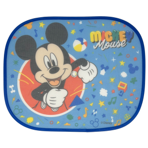 TENDINE PARASOLE LATERALI TOPOLINO DISNEY COPPIA DI TENDINE PER AUTO 44 X 35 CM PROTEZIONE RAGGI UV - 31613