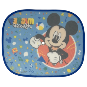 TENDINE PARASOLE LATERALI TOPOLINO DISNEY COPPIA DI TENDINE PER AUTO 44 X 35 CM PROTEZIONE RAGGI UV - 31613