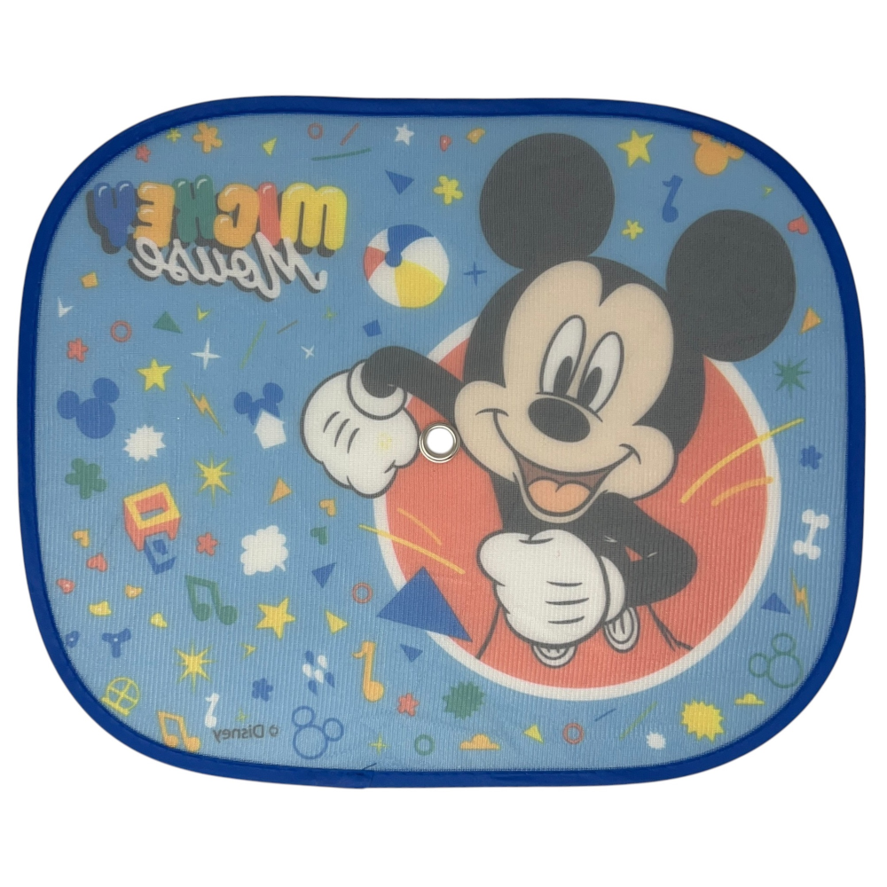 TENDINE PARASOLE LATERALI TOPOLINO DISNEY COPPIA DI TENDINE PER AUTO 44 X 35 CM PROTEZIONE RAGGI UV - 31613