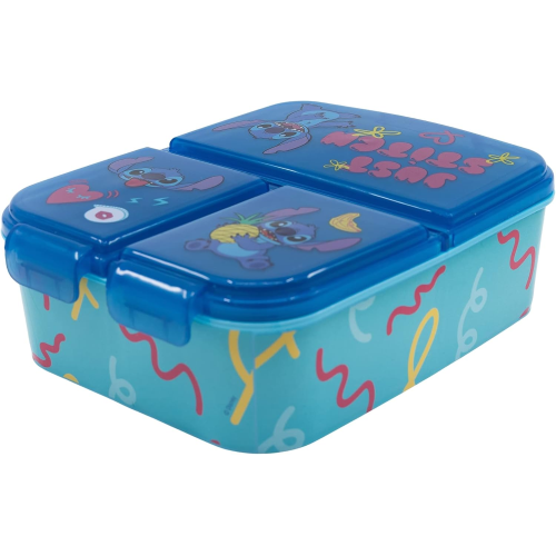 PORTAMERENDA MULTISCOMPARTO STITCH DISNEY PORTA PRANZO SCUOLA TEMPO LIBERO - ST75020