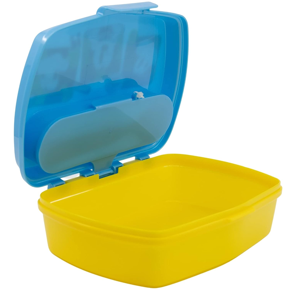 SET PRANZO TOPOLINO DISNEY 2 PEZZI BORRACCIA IN ALLUMINIO E PORTAMERENDA CON POSATE - ST74363