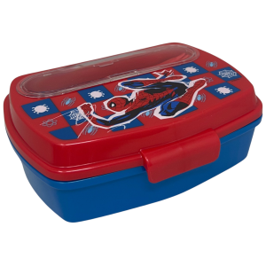 SET PRANZO SPIDERMAN MARVEL 2 PEZZI BORRACCIA IN ALLUMINIO E PORTAMERENDA CON POSATE - ST74763