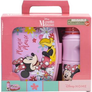 SET PRANZO MINNIE DISNEY 2 PEZZI BORRACCIA 400 ML PORTAMERENDA - ST74473