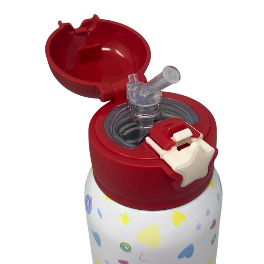 BORRACCIA TERMICA CON CANNUCCIA SWEET ANIMALS 500 ML APERTURA AUTOMATICA - MPBB06