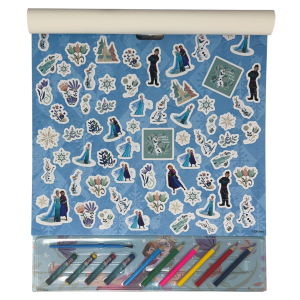 ALBUM DA COLORARE CON ACCESSORI FROZEN DISNEY 35 PEZZI DISEGNI MAGICI STICKERS FOGLI DA COLORARE PER BAMBINI - FR1147