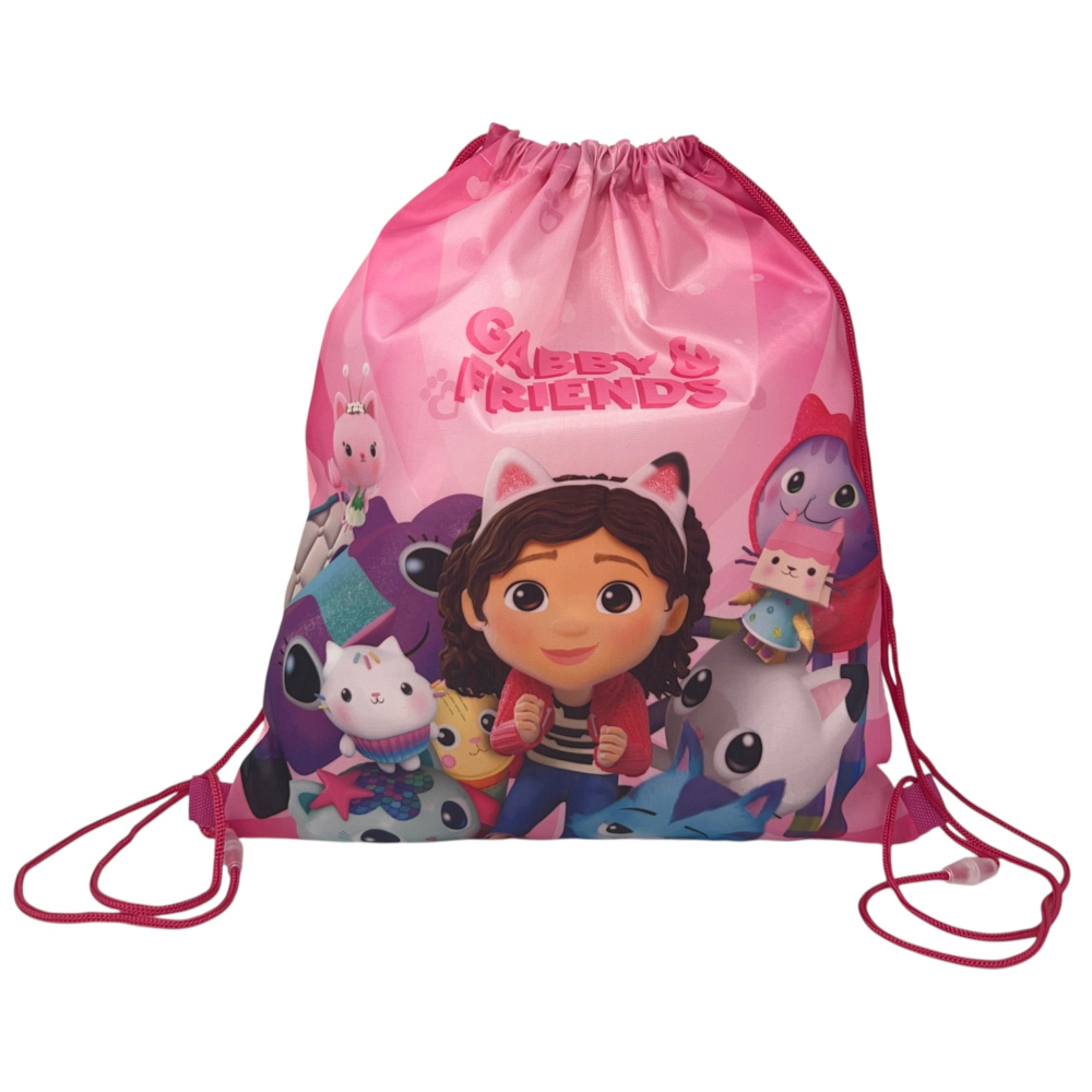 SACCA GABBY'S DOLLHOUSE BORSA SPORTIVA TEMPO LIBERO CON CHIUSURA A COULISSE 40X35 CM -  GAB36-0769