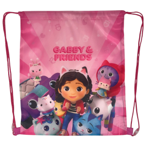 SACCA GABBY'S DOLLHOUSE BORSA SPORTIVA TEMPO LIBERO CON CHIUSURA A COULISSE 40X35 CM -  GAB36-0769